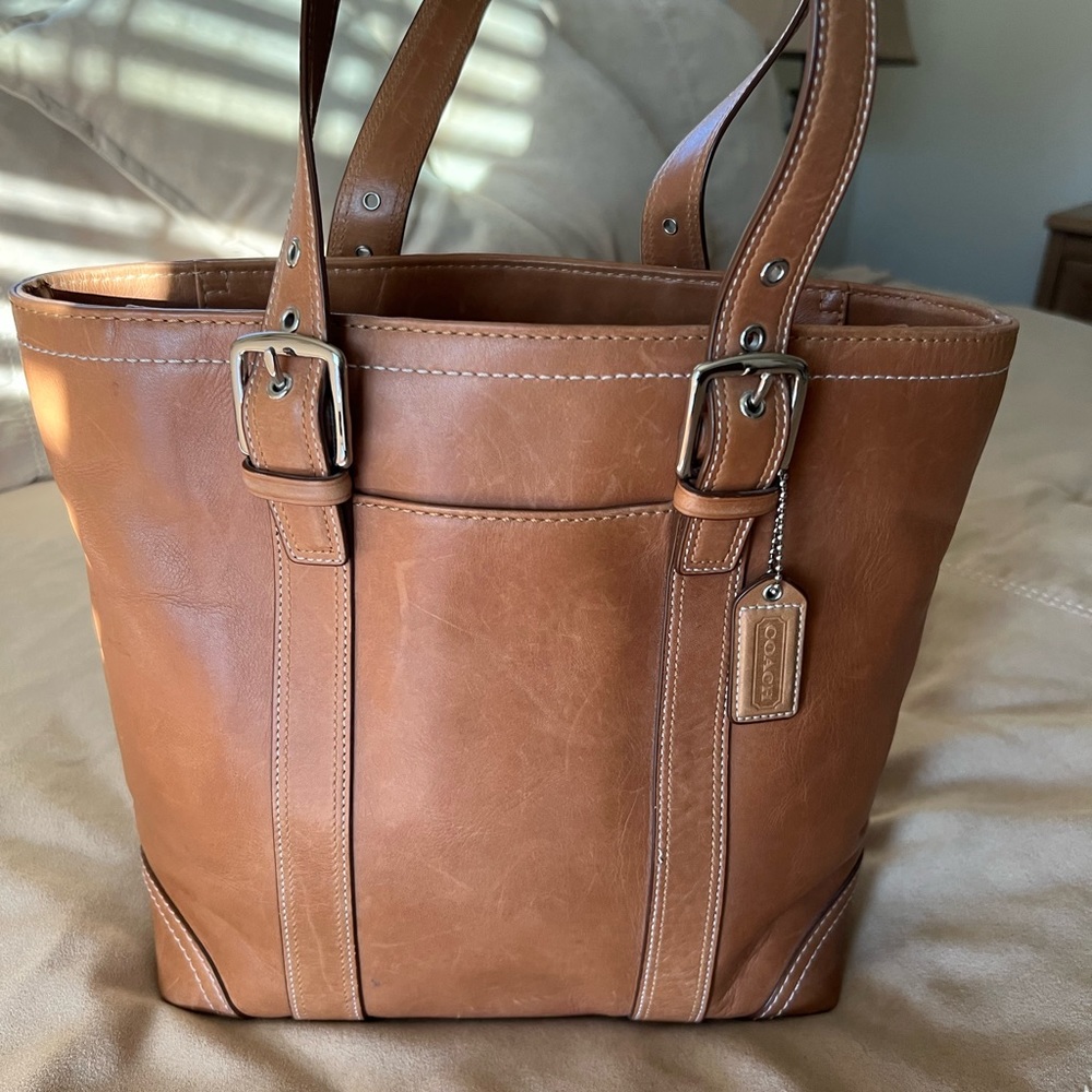 Coach Brown Leather Small Tote